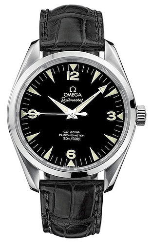 Omega 2803.52.31 : Seamaster Aqua Terra 150M Co-Axial 39.2 Railmaster / Black Alligator