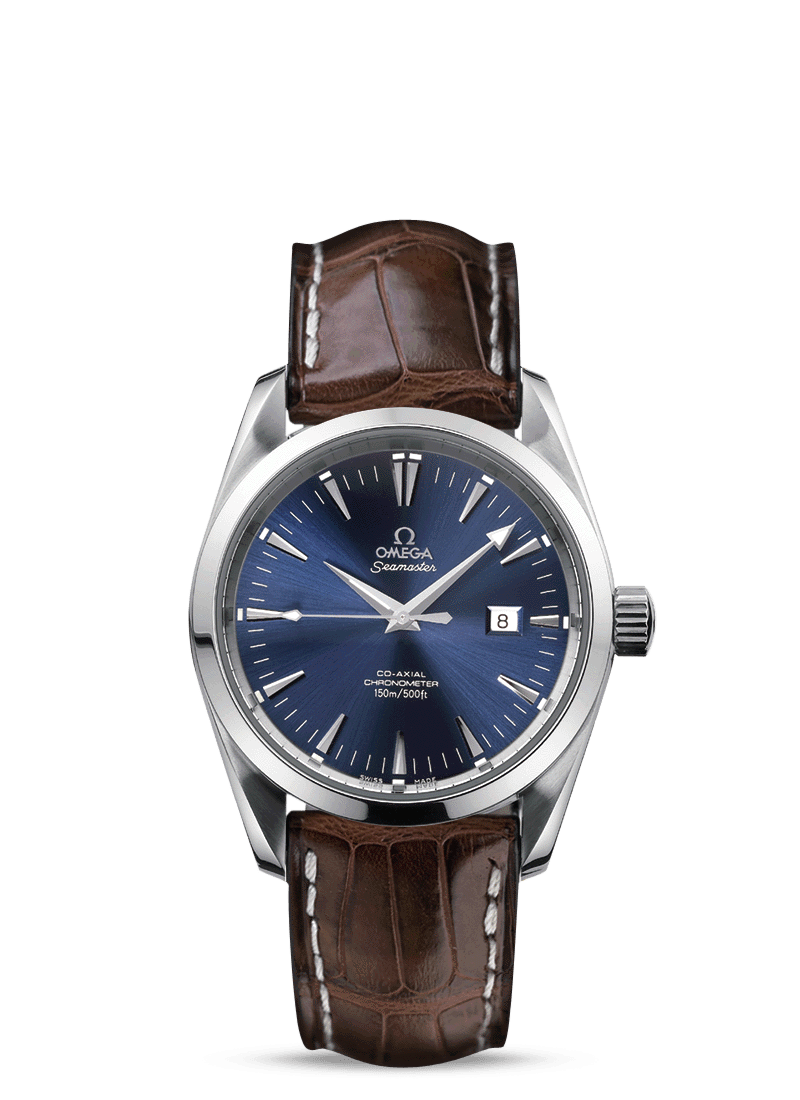 Omega 2804.80.37 : Seamaster Aqua Terra 150M Co-Axial 36.2 Stainless Steel / Blue