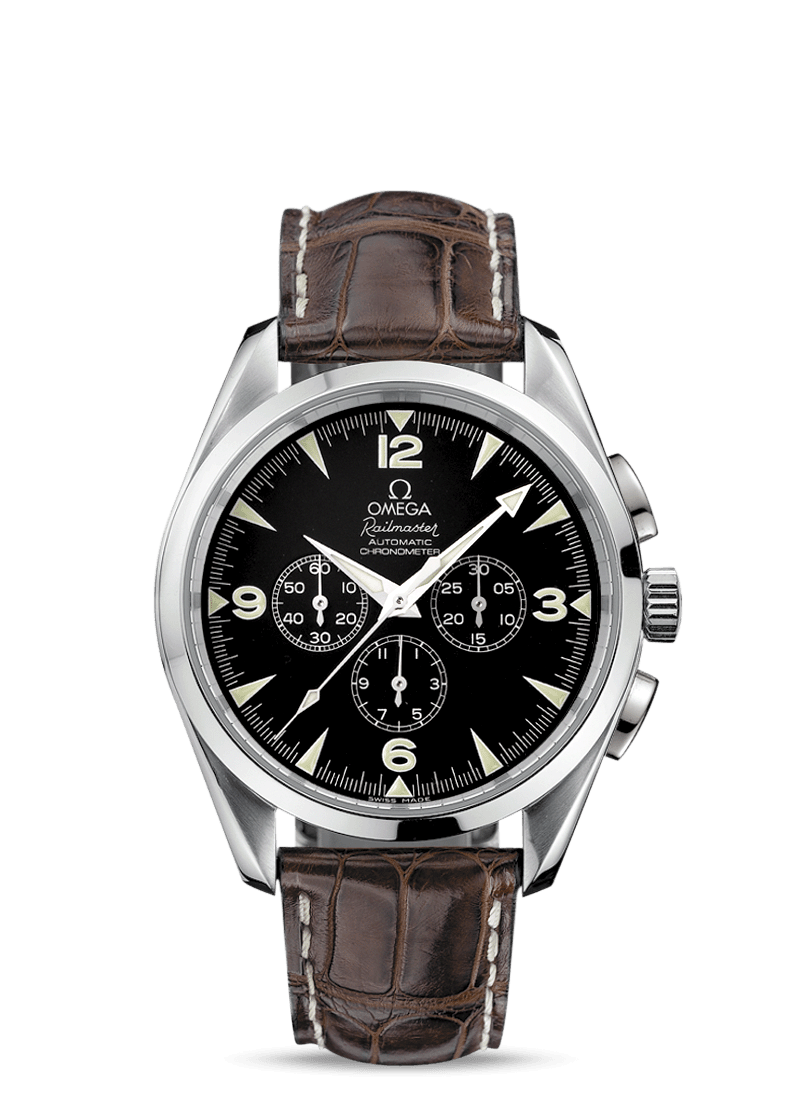 Omega 2812.52.37 : Seamaster Aqua Terra 150M Automatic 42.2 Railmaster Chronograph / Brown Alligator
