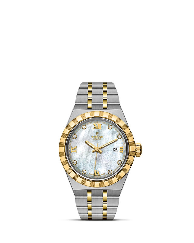 Tudor 28303-0007 : Royal Date 28 Stainless Steel / Yellow Gold / MOP