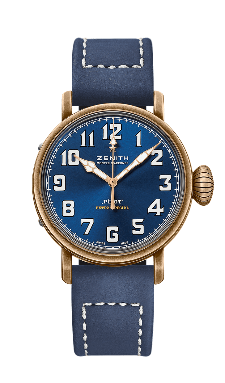 Zenith 29.1940.679/57.C808 : Pilot Type 20 Extra Special Bronze / Blue / Strap