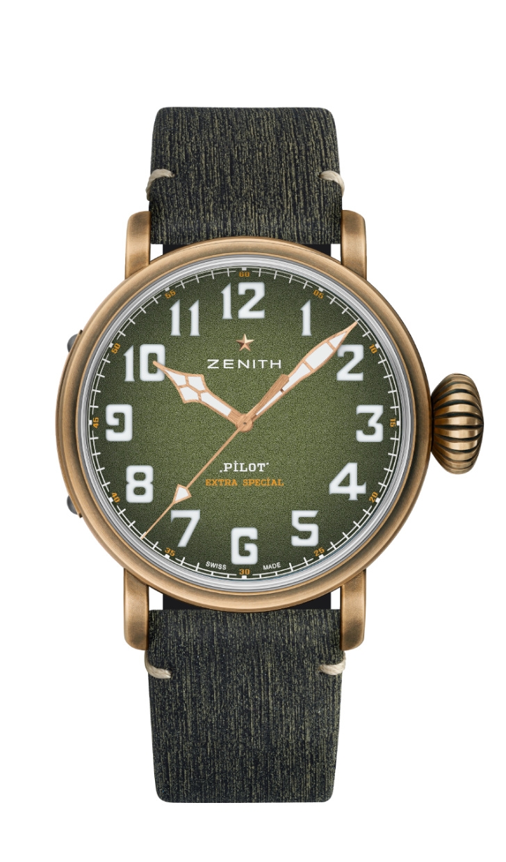 Zenith 29.2430.679/63.I001 : Pilot Type 20 Adventure 45mm Bronze / Khaki / Matrix