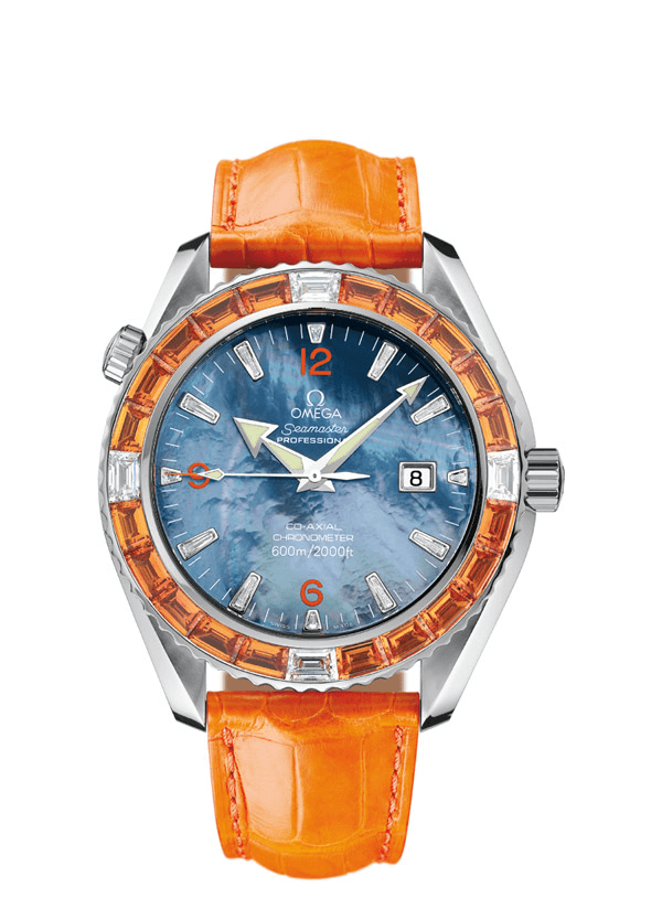 Omega 2903.50.38 : Seamaster Planet Ocean 600M Co-Axial 45.5 Mécanique 20 Sapphires