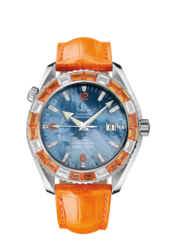 Omega 2905.50.38 : Seamaster Planet Ocean 600M Co-Axial 45.5 Mécanique 16 Sapphires