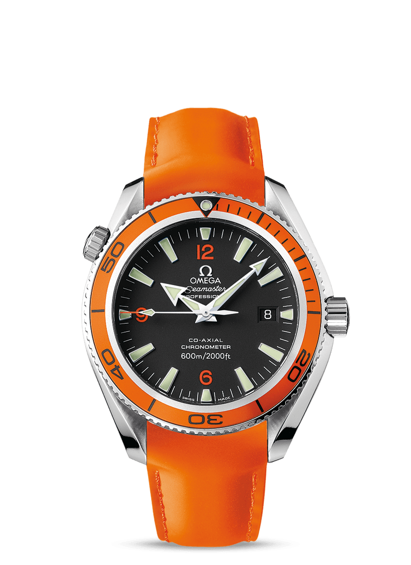 Omega 2909.50.83 : Seamaster Planet Ocean 600M Co-Axial 42 Stainless Steel / Orange / Orange Rubber