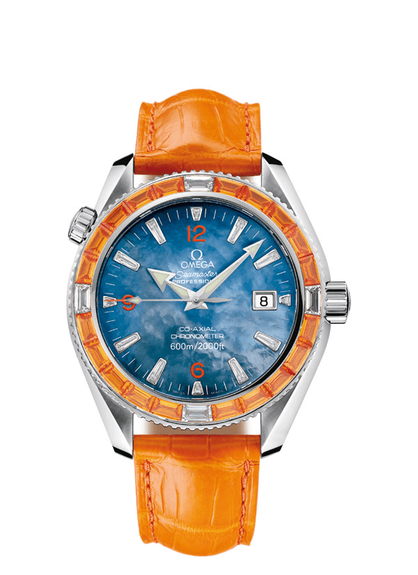 Omega 2913.50.48 : Seamaster Planet Ocean 600M Co-Axial 42 Mécanique 20 Sapphires / Short Strap
