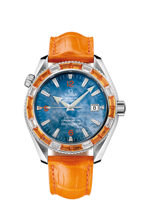 Omega 2915.50.48 : Seamaster Planet Ocean 600M Co-Axial 42 Mécanique 16 Sapphires / Short Strap