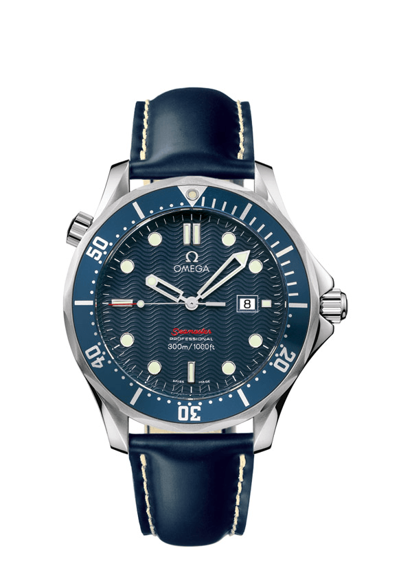 Omega 2921.80.91 : Seamaster Diver 300M Quartz 41 Stainless Steel / Blue / SwissTiming