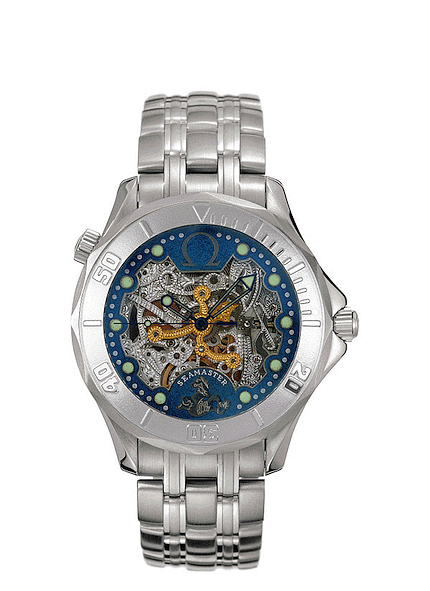 Omega 2932.80.00 : Seamaster Diver 300M Automatic 41 White Gold / Skeleton / Bracelet / 50th Anniversary
