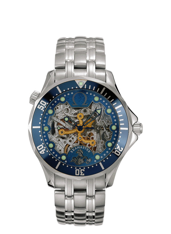 Omega  2934.80.00 : Seamaster Diver 300M Automatic 41 White Gold / Skeleton / Bracelet / 50th Anniversary