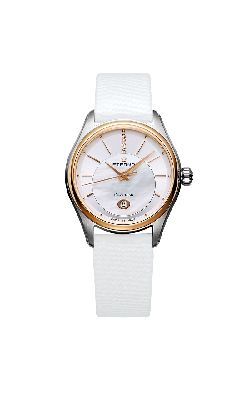Eterna 2940.53.61.1356 : Avant-Garde Date Lady Two Tone / MOP / Strap