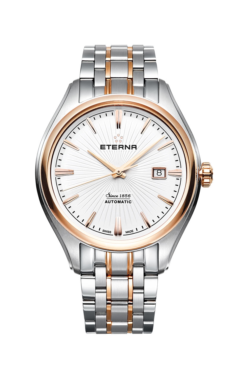 Eterna 2945.53.61.1716 : Avant-Garde Date Two Tone / Silver / Bracelet