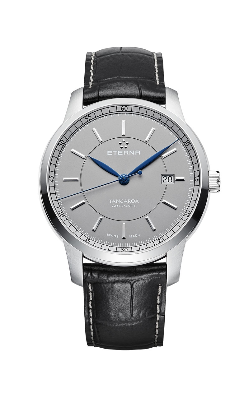 Eterna 2948.41.51.1261 : Tangaroa Three-Hands Grey / Strap