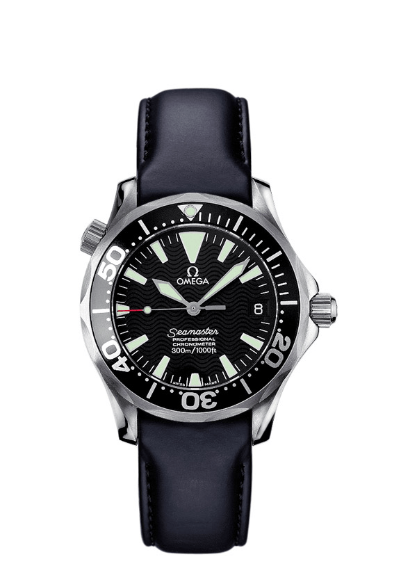 Omega 2952.50.91 : Seamaster Diver 300M Automatic 36.25 Stainless Steel / Black / Rubber