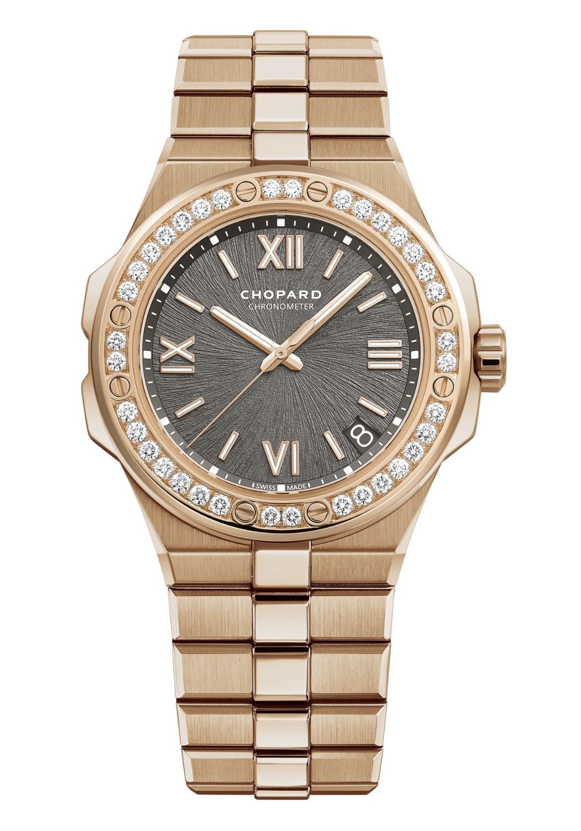 Chopard 295363-5002 : Alpine Eagle 41 Rose Gold / Diamond / Grey