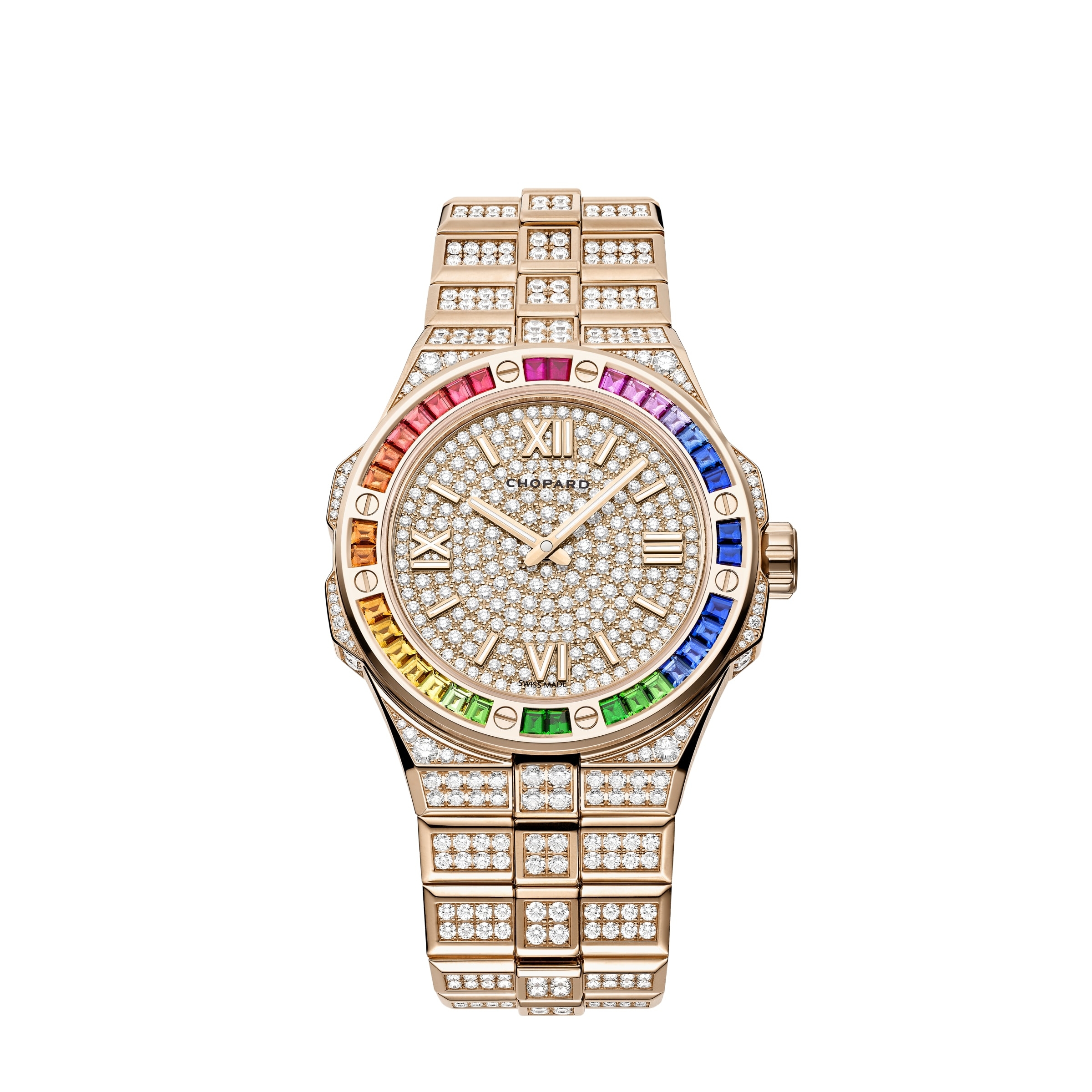 Chopard 295363-5004 : Alpine Eagle Frozen 41 Rose Gold - Rainbow