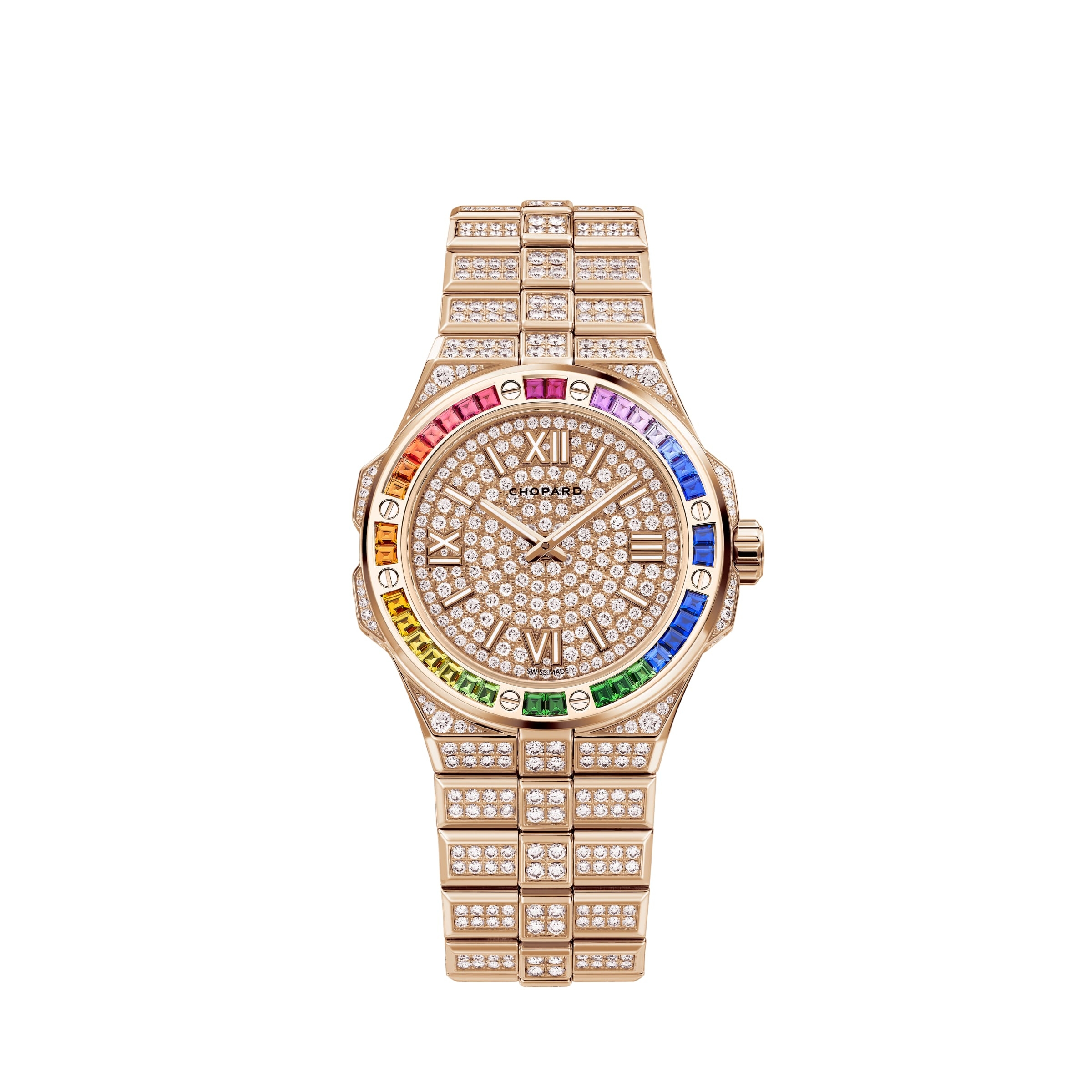 Chopard 295370-5005 : Alpine Eagle Frozen 36 Rose Gold - Rainbow
