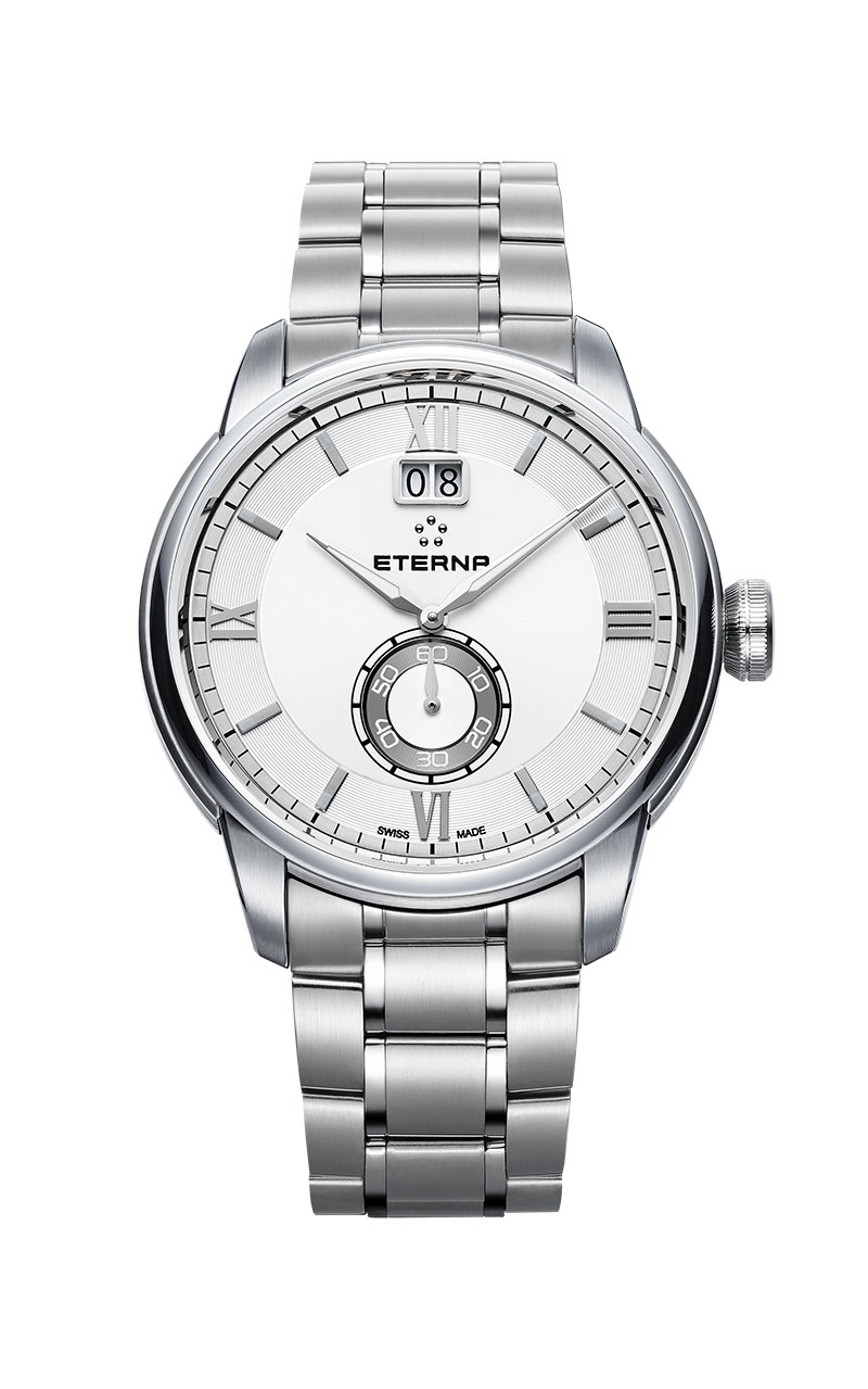 Eterna 2971.41.66.1704 : Adventic Quartz Big Date Silver / Bracelet