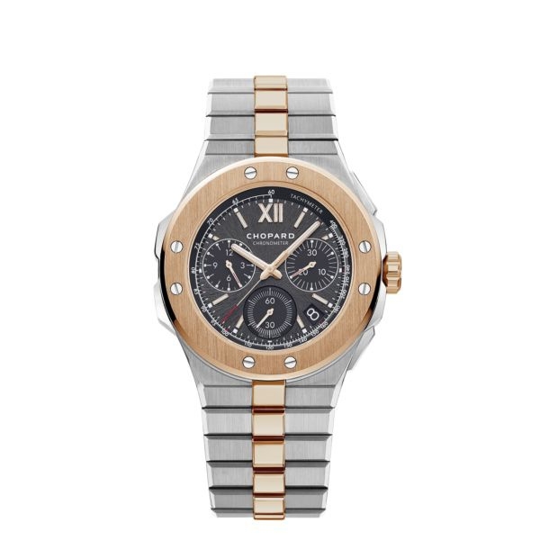 Chopard 298609-6001 : Alpine Eagle XL Chronograph Stainless Steel - Rose Gold / Black / Bracelet