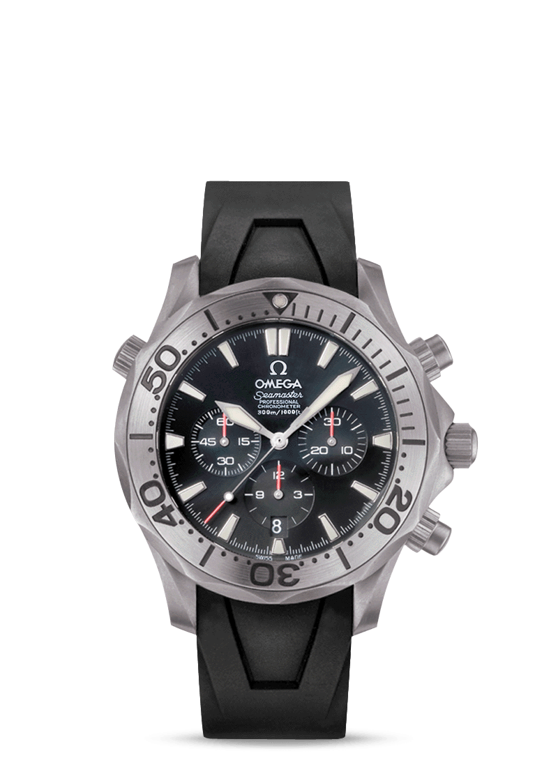 Omega 2993.52.91 : Seamaster Diver 300M Automatic 41.5 Chronograph Titanium / Rubber