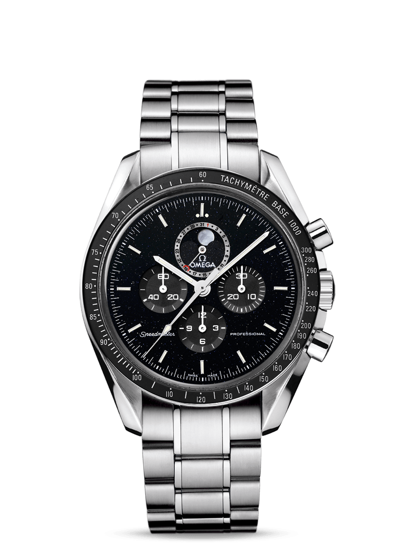 Omega 311.30.44.32.01.001 : Speedmaster Professional Moonphase Aventurine / Bracelet
