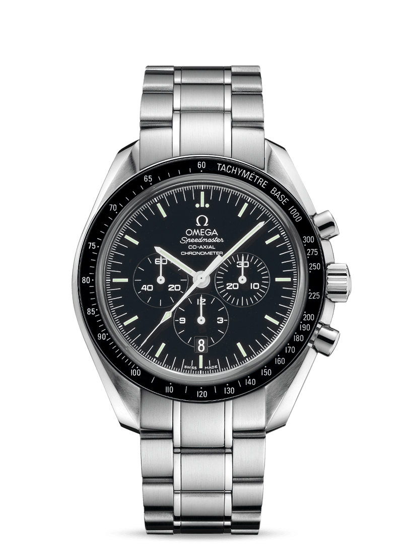 Omega 311.30.44.50.01.002 : Speedmaster Professional Moonwatch Co-Axial Stainless Steel / Black / Bracelet