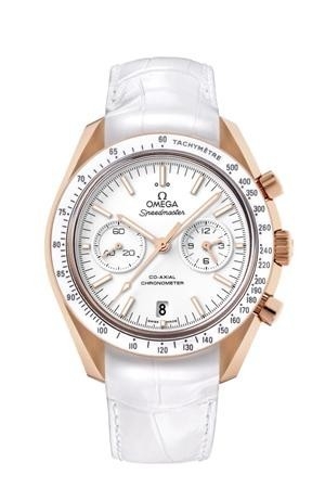 Omega 311.63.44.51.04.001 : Speedmaster Moonwatch Co-Axial Orange Gold / White