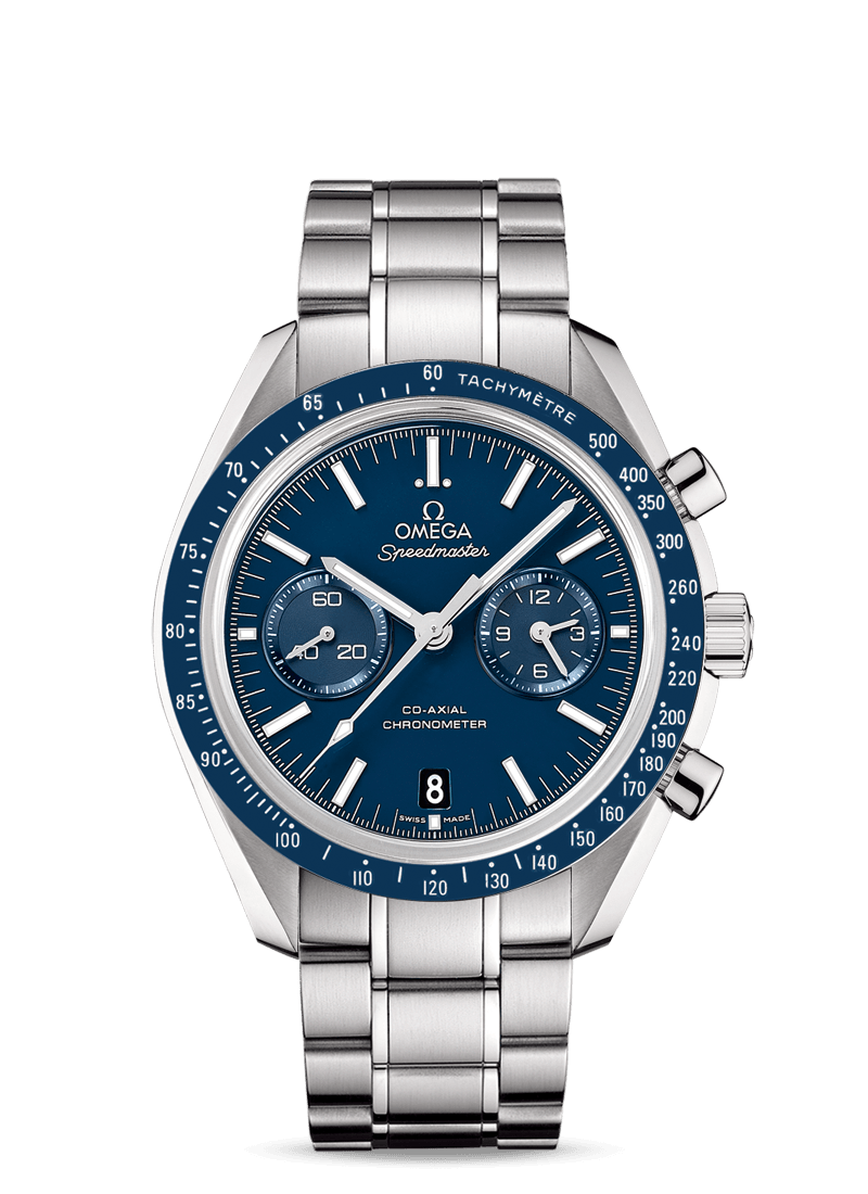 Omega 311.90.44.51.03.001 : Speedmaster Moonwatch Co-Axial Titanium / Blue / Bracelet