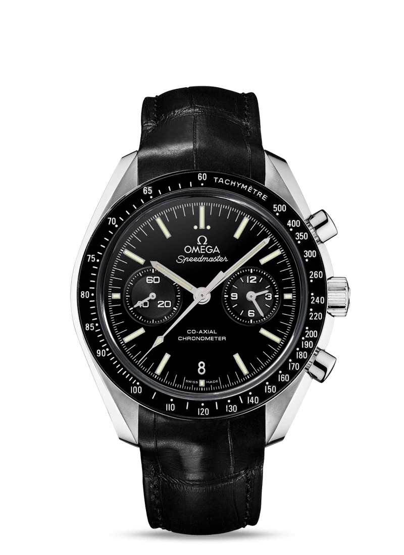 Omega 311.93.44.51.01.002 : Speedmaster Moonwatch Co-Axial Chronograph Platinum / Black