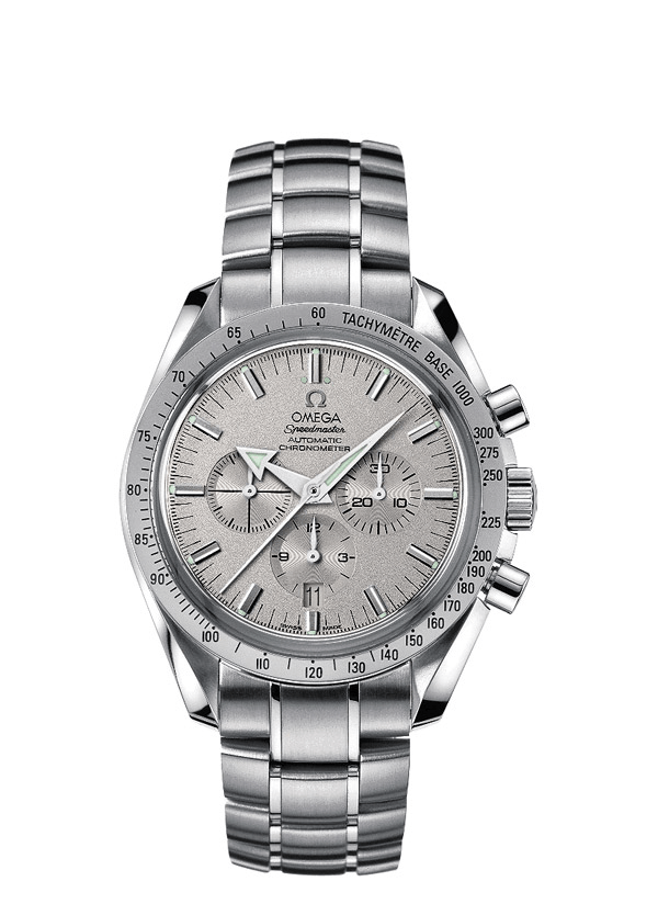 Omega 3152.30.00 : Speedmaster Broad Arrow White Gold / Silver / Bracelet