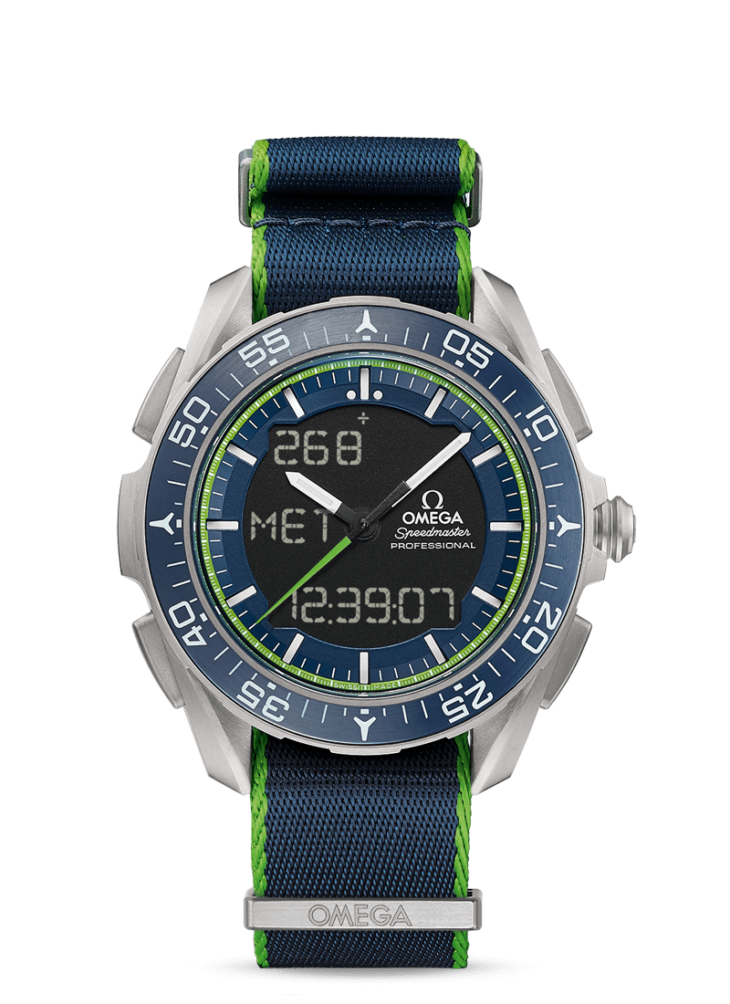 Omega 318.92.45.79.03.001 : Skywalker X-33 Titanium / Blue / Nato / Solar Impulse