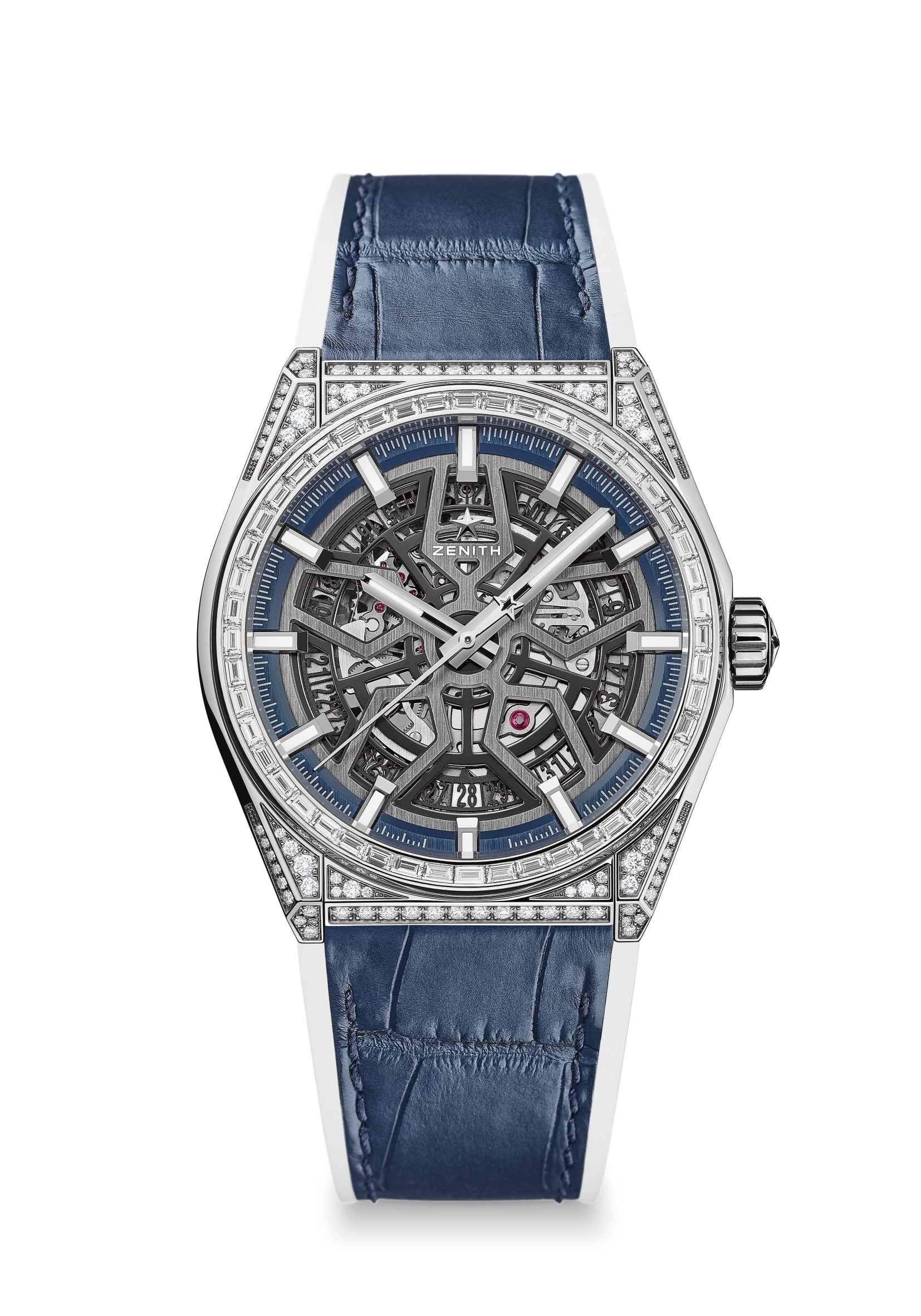 Zenith 32.9001.670/78.R590 : Defy Classic Titanium / Diamond / Skeleton / Alligator