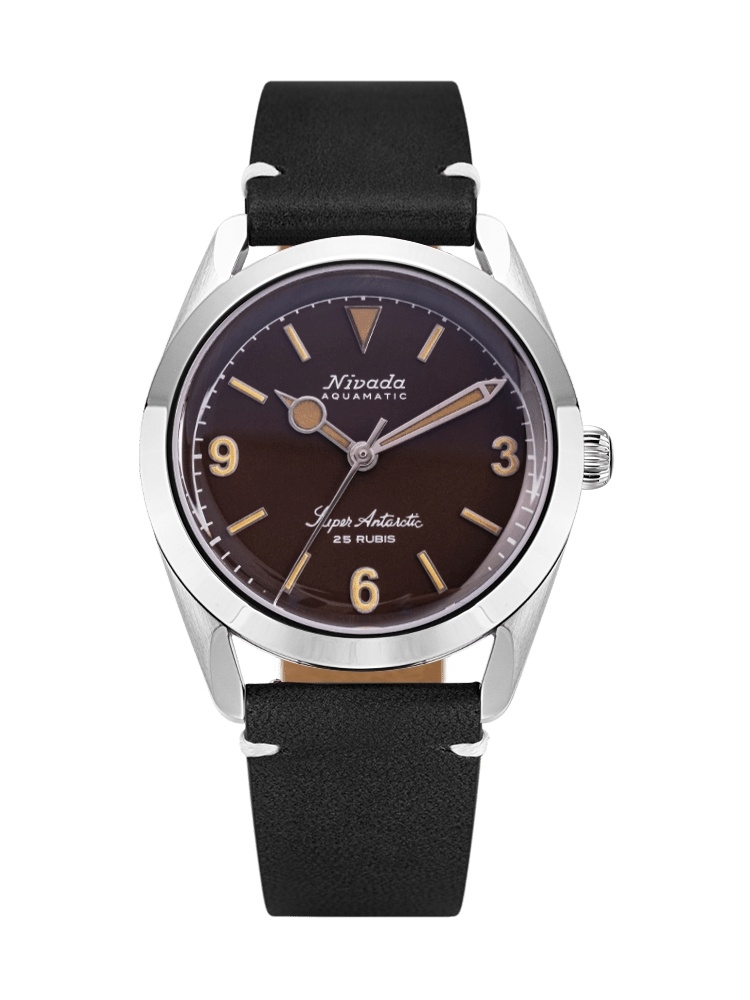 Nivada Grenchen 32031A15 : Super Antarctic 3.6.9. Tropical / Stainless Steel / Black - White