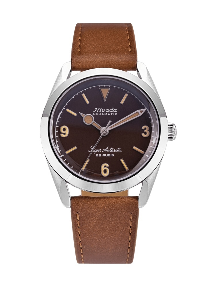 Nivada Grenchen 32031A16 : Super Antarctic 3.6.9. Tropical / Stainless Steel / Brown