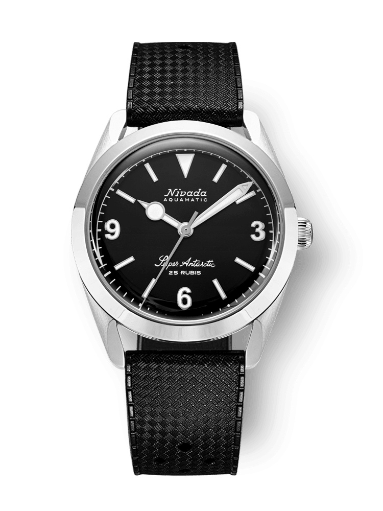 Nivada Grenchen 32039A01 : Super Antarctic 3.6.9. Black - No Vintage Effect / Stainless Steel / Tropic