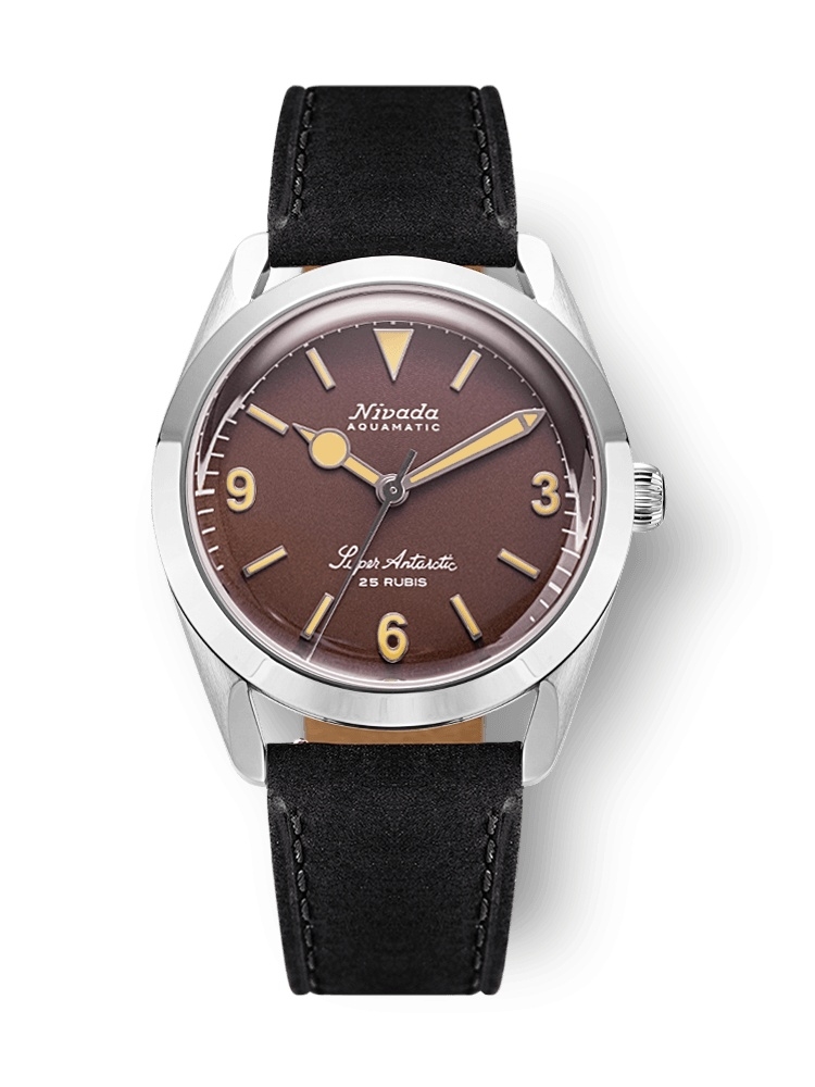 Nivada Grenchen 32041A17 : Super Antarctic 3.6.9. Brown - Beige Luminous / Stainless Steel / Black