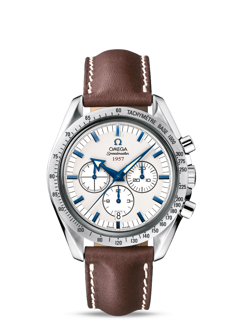 Omega 321.12.42.50.02.001 : Speedmaster Broad Arrow 1957 Stainless Steel / Silver