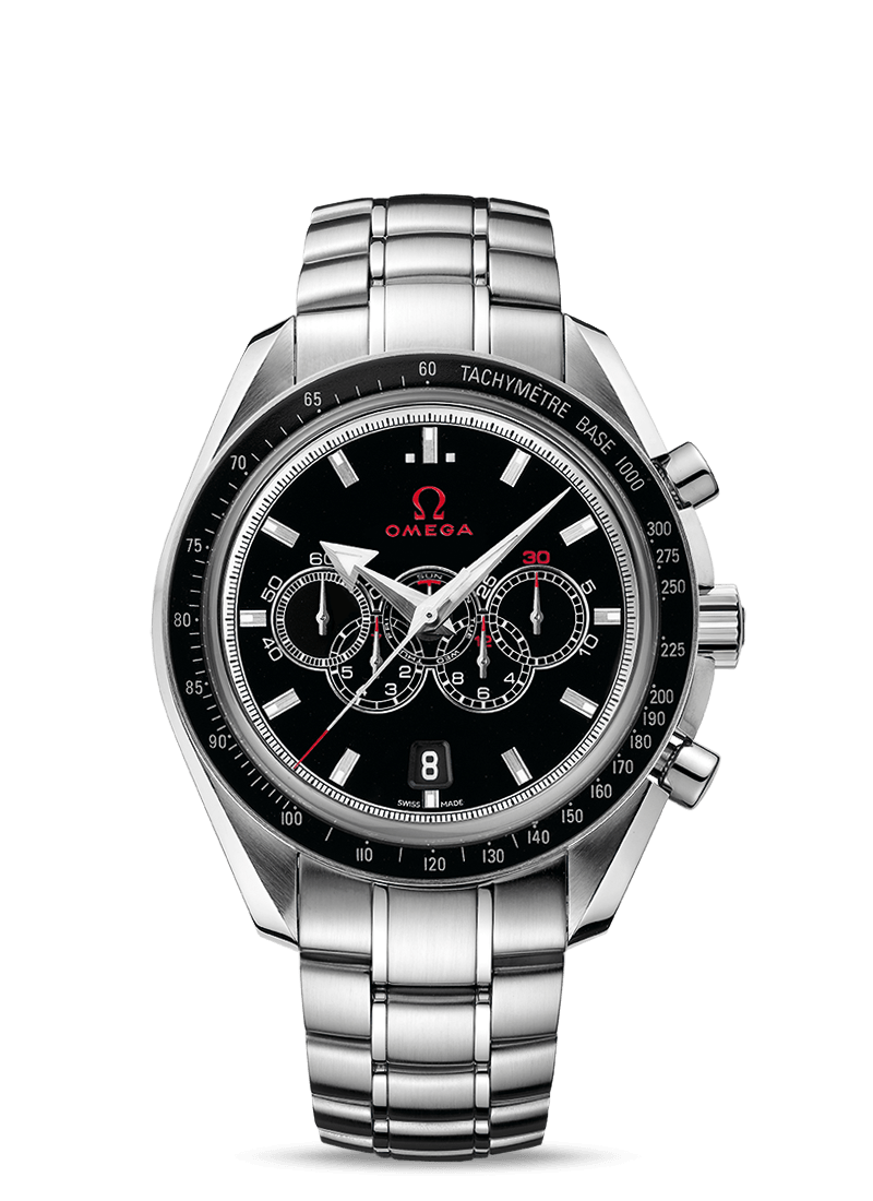 Omega 321.30.44.52.01.001 : Speedmaster Co-Axial Stainless Steel / Black / Bracelet / Olympic Collection