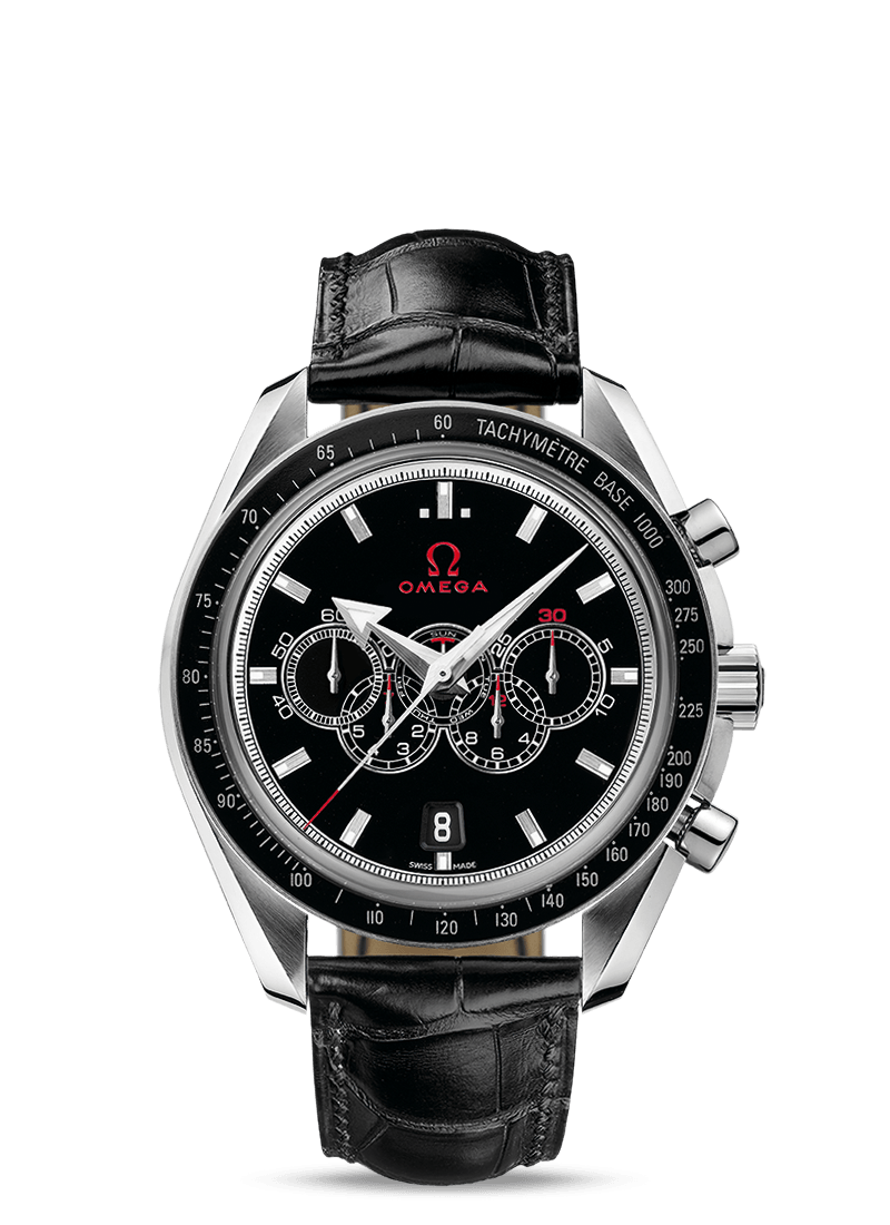 Omega 321.33.44.52.01.001 : Speedmaster Co-Axial Stainless Steel / Black / Olympic Collection
