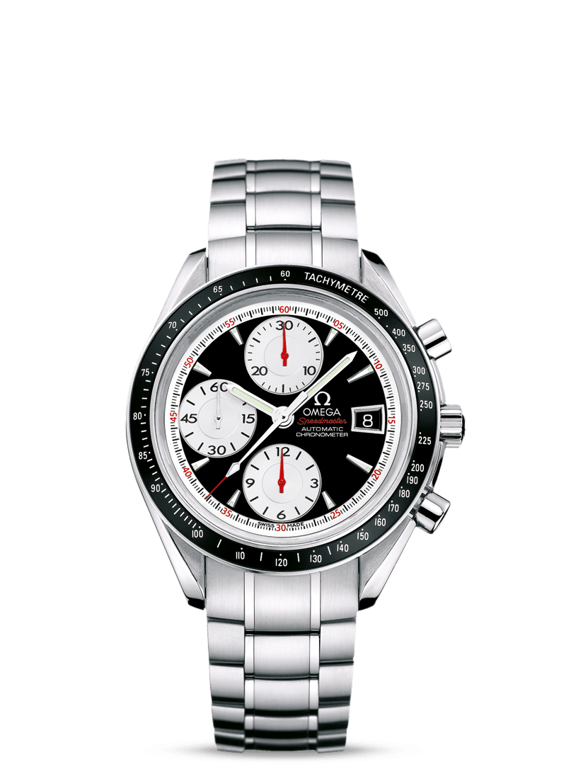 Omega 3210.51.00 : Speedmaster Date 40 Stainless Steel / Inverted Panda / Bracelet