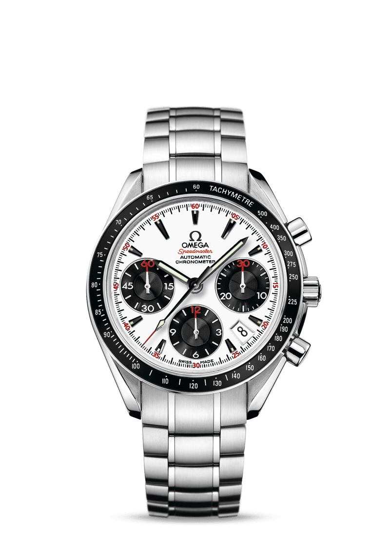 Omega 323.30.40.40.04.001 : Speedmaster Date 40 Stainless Steel / Panda / Bracelet