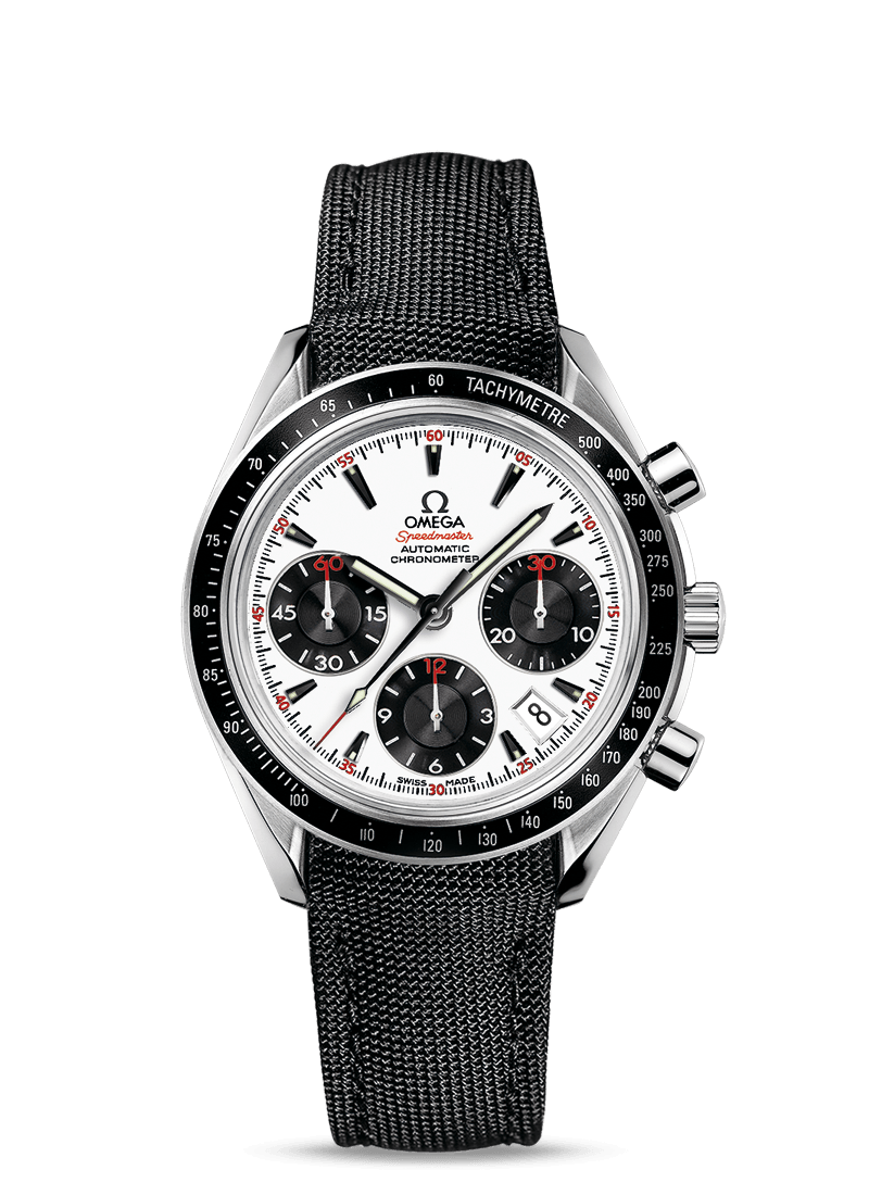 Omega 323.32.40.40.04.001 : Speedmaster Date 40 Stainless Steel / Panda / Cordura