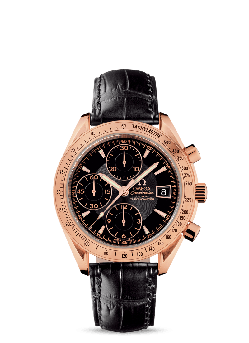 Omega 323.53.40.40.01.001 : Speedmaster Date 40 Red Gold / Black