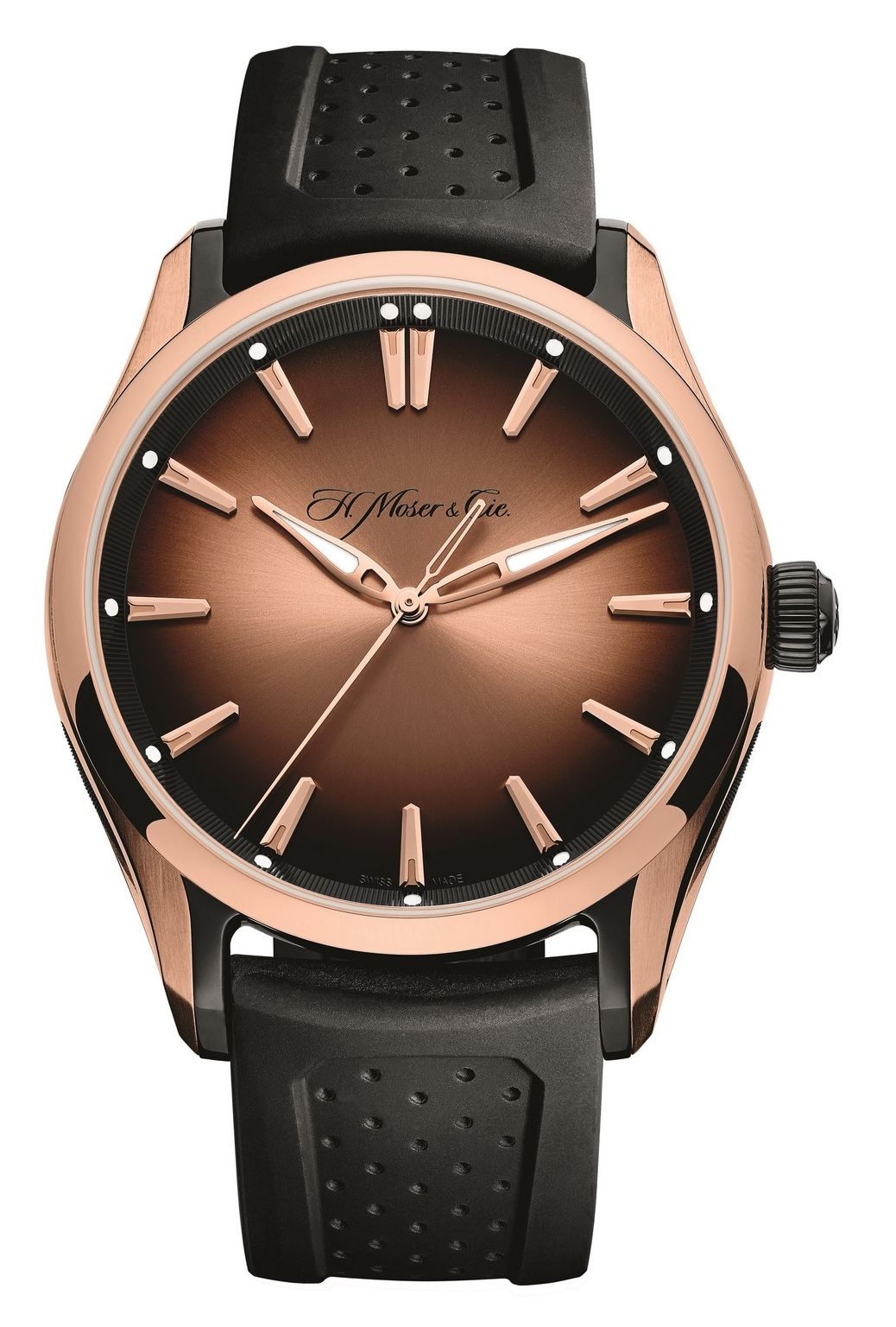 H. Moser & Cie 3230-0901 : Pioneer Centre Seconds Red Gold, Fumé Dial