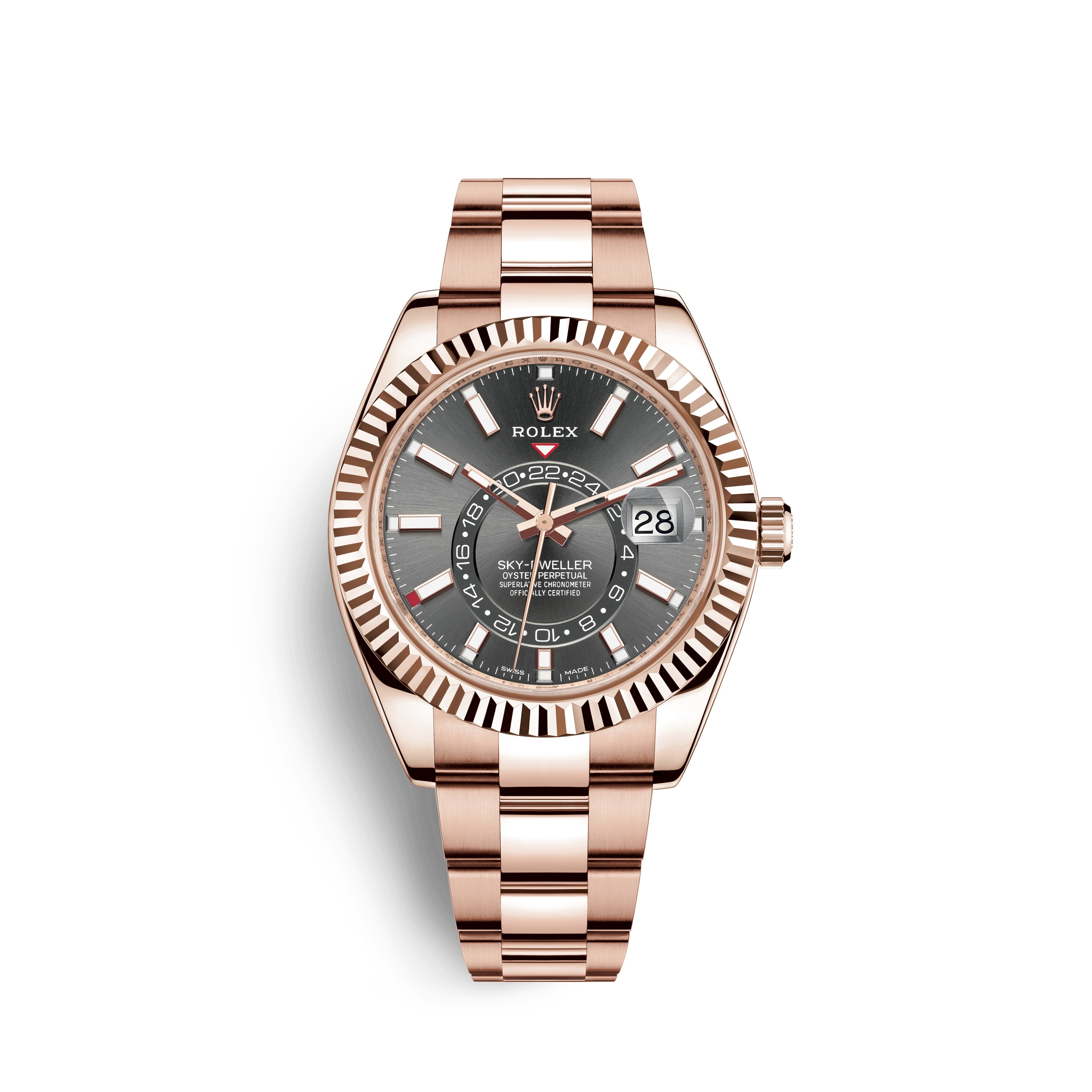 Rolex 326935-0007 : Sky-Dweller Everose / Dark Rhodium