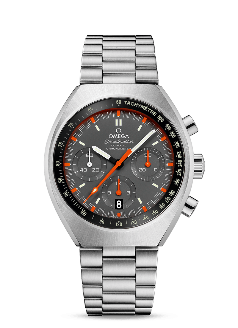 Omega 327.10.43.50.06.001 : Speedmaster Mark II Co-Axial Chronograph Stainless Steel / Grey / Bracelet
