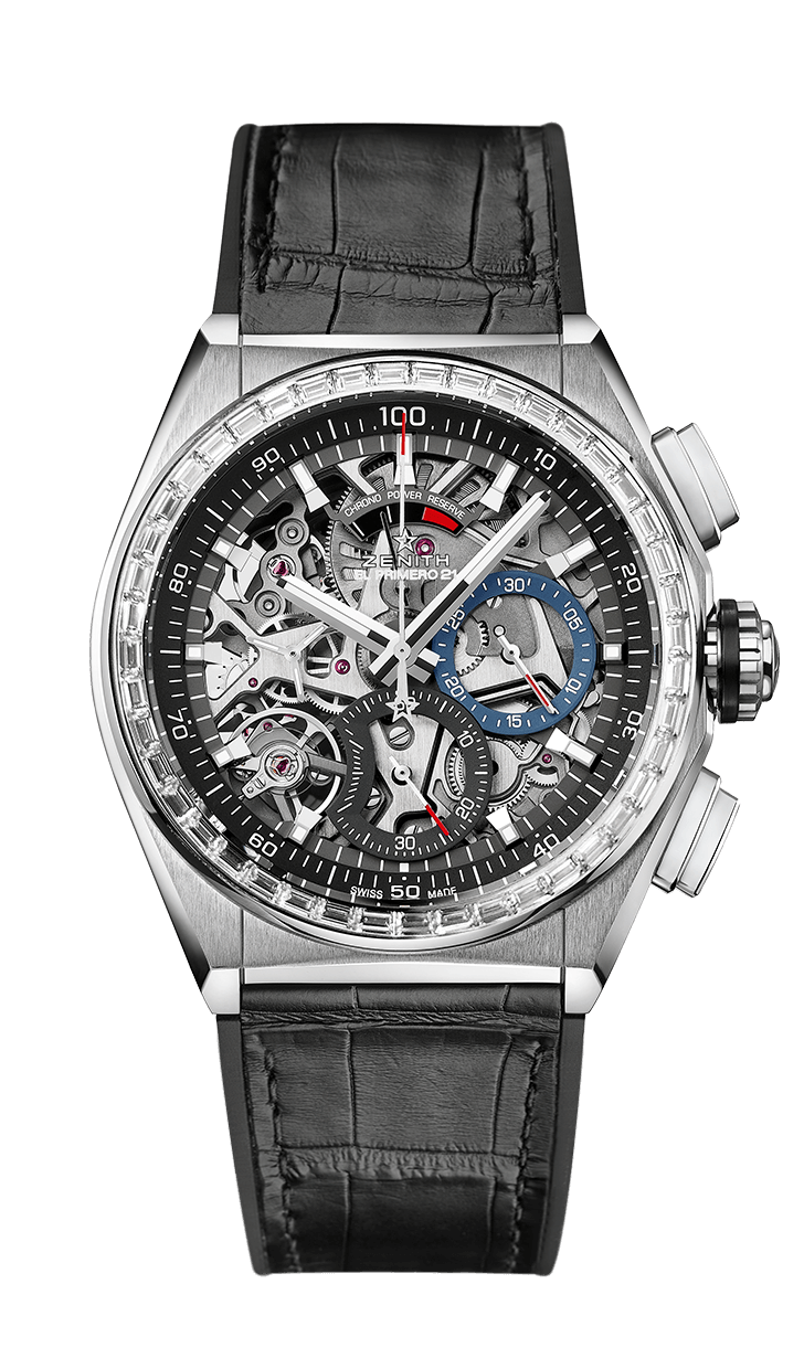 Zenith 33.9000.9004/78.R582 : Defy El Primero 21 Titanium / Diamond / Skeleton / Alligator