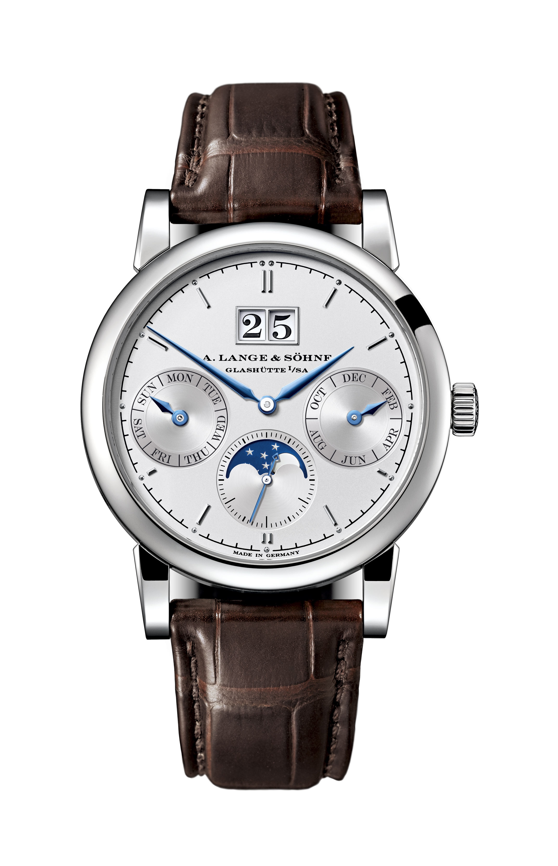 A. Lange & Söhne 330.026 : Saxonia Annual Calendar White Gold / Silver