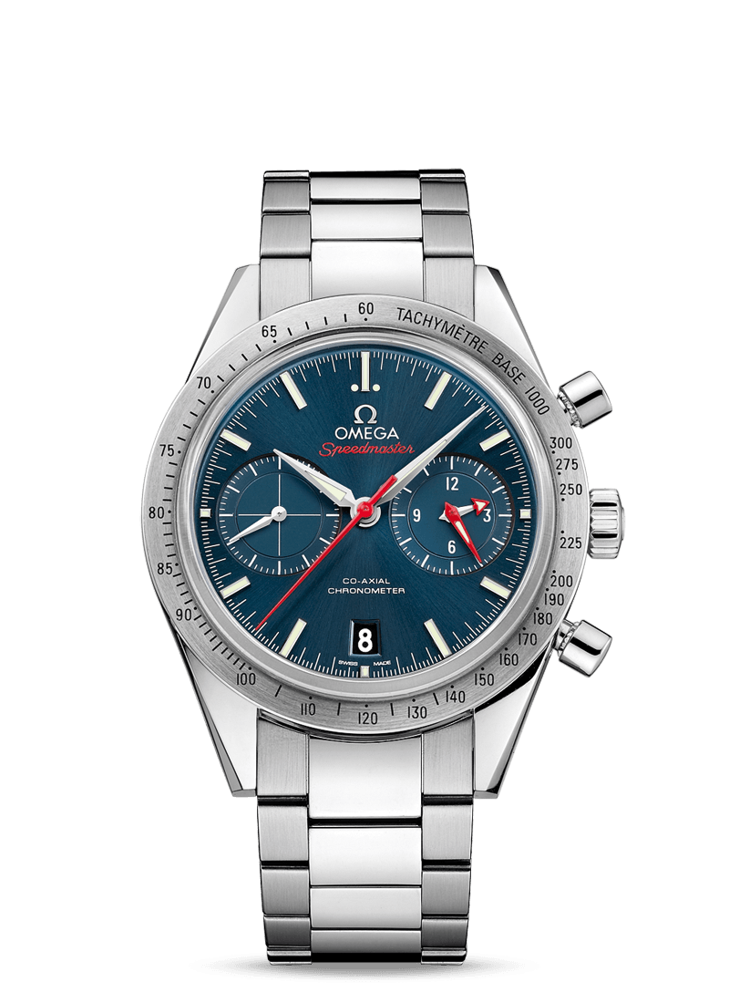 Omega 331.10.42.51.03.001 : Speedmaster 57 Co-Axial Stainless Steel / Blue / Bracelet