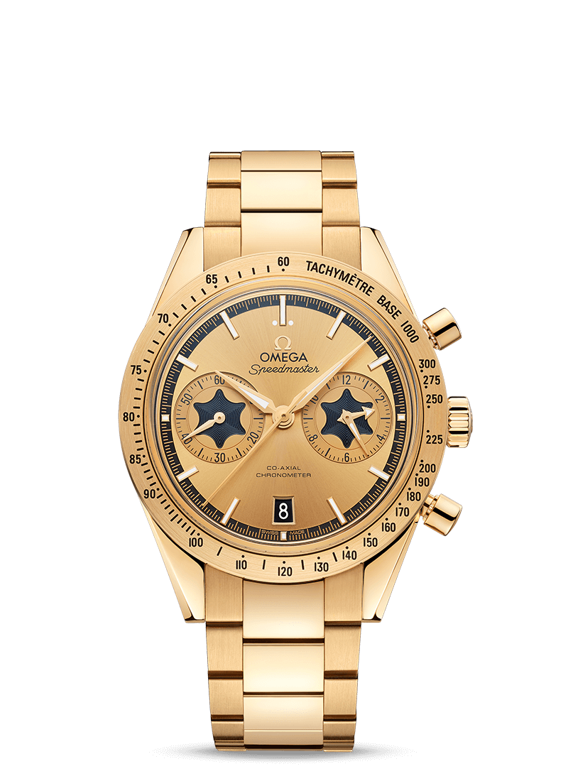 Omega 331.50.42.51.08.001 : Speedmaster 57 Co-Axial Yellow Gold / Rory McIlroy / Bracelet